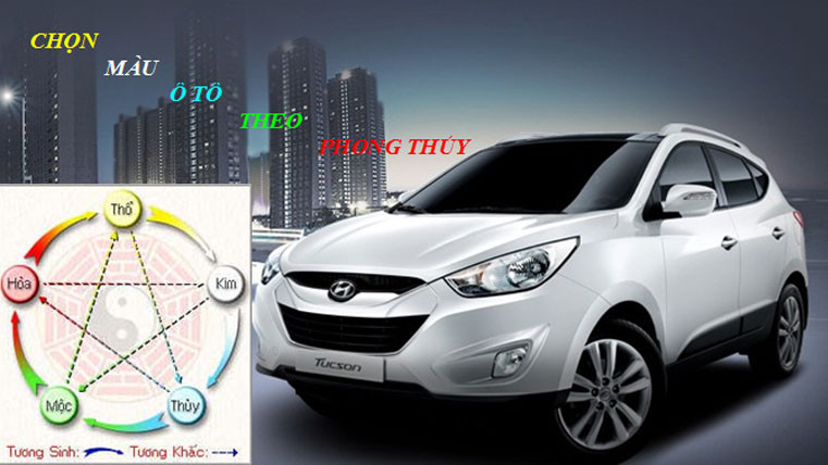 Màu sắc là yếu tố quan trọng trong phong thủy xe hơi.