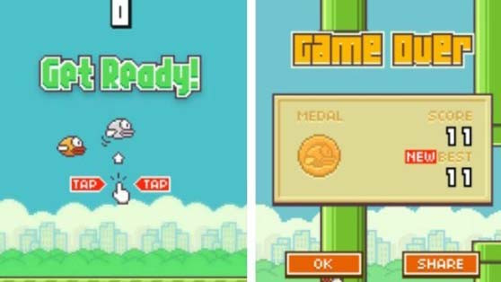 Đồ họa của Flappy Bird khá đơn giản, gợi nhớ đến những trò game 8-bit.