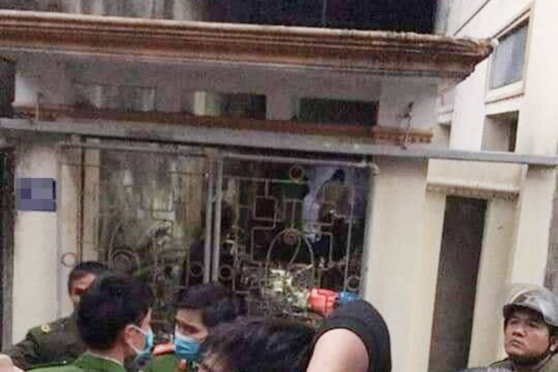 Khu vực nơi xảy ra sự việc.