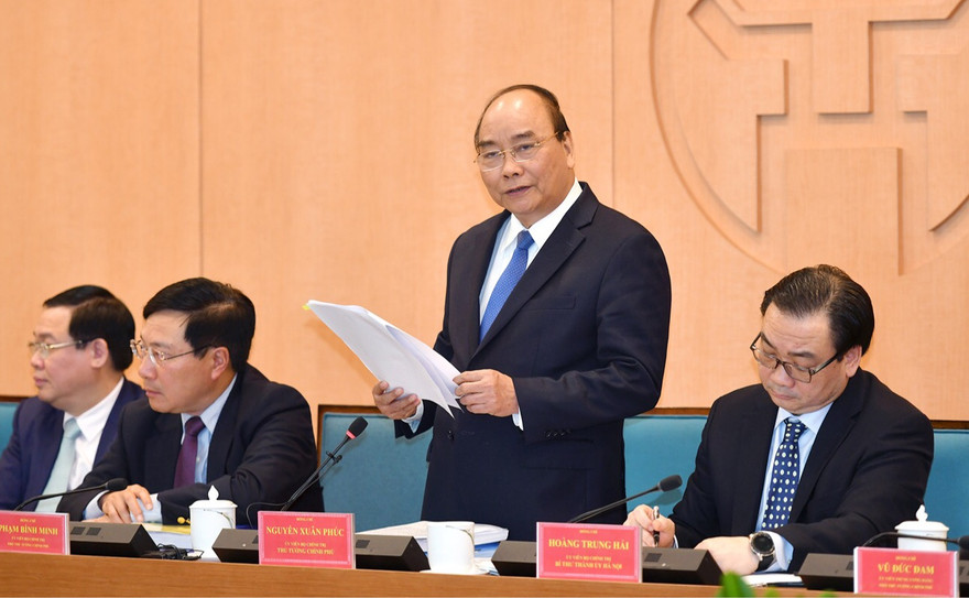 Thủ tướng phát biểu chỉ đạo tại buổi làm việc. Ảnh: Như Ý