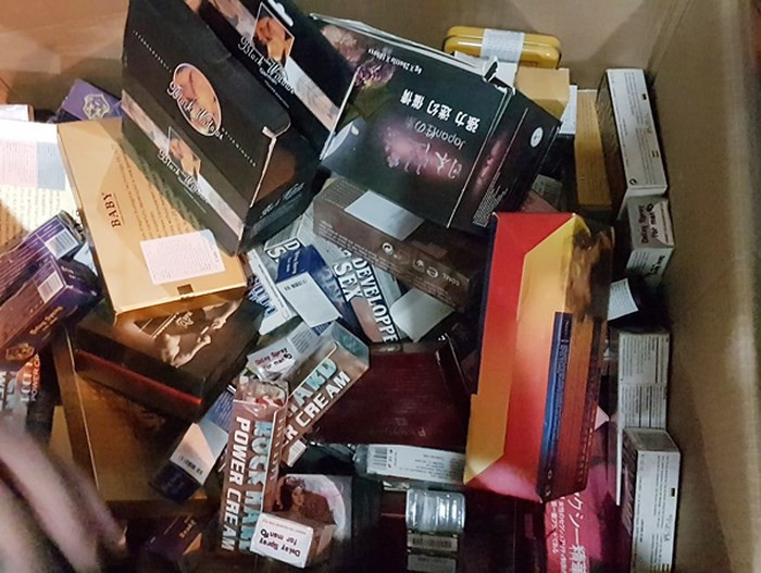 Thuốc kích dục bị tạm giữ. Ảnh: ANTĐ