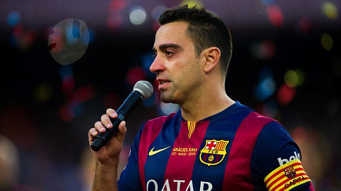 Xavi rơi lệ trong ngày chia tay Nou Camp