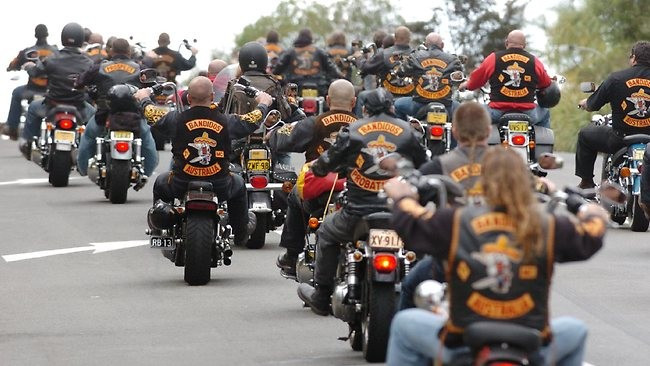 Dàn xe phân khối lớn của băng đảng khét tiếng Bandidos. Ảnh: Perthnow.com.au.