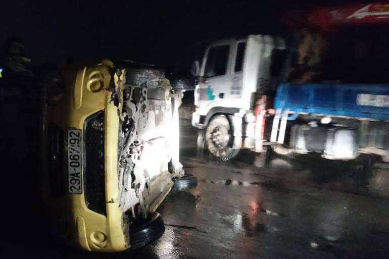 Hiện trường vụ tai nạn.