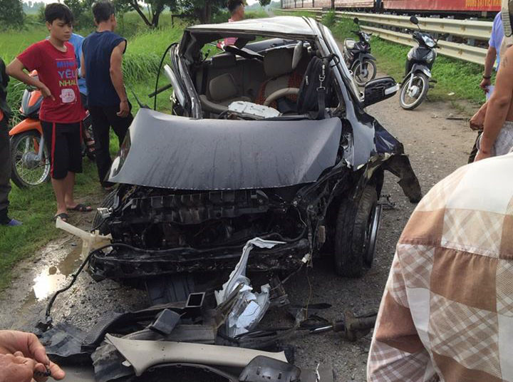Hiện trường vụ tai nạn. Ảnh: otofun.