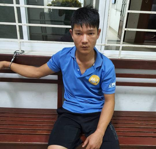 Nguyễn Đại Chung tại cơ quan công an.