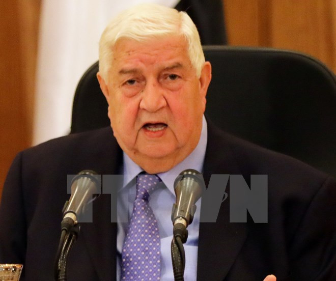 Ngoại trưởng Syria Walid al-Muallem. (Nguồn: AFP/TTXVN)