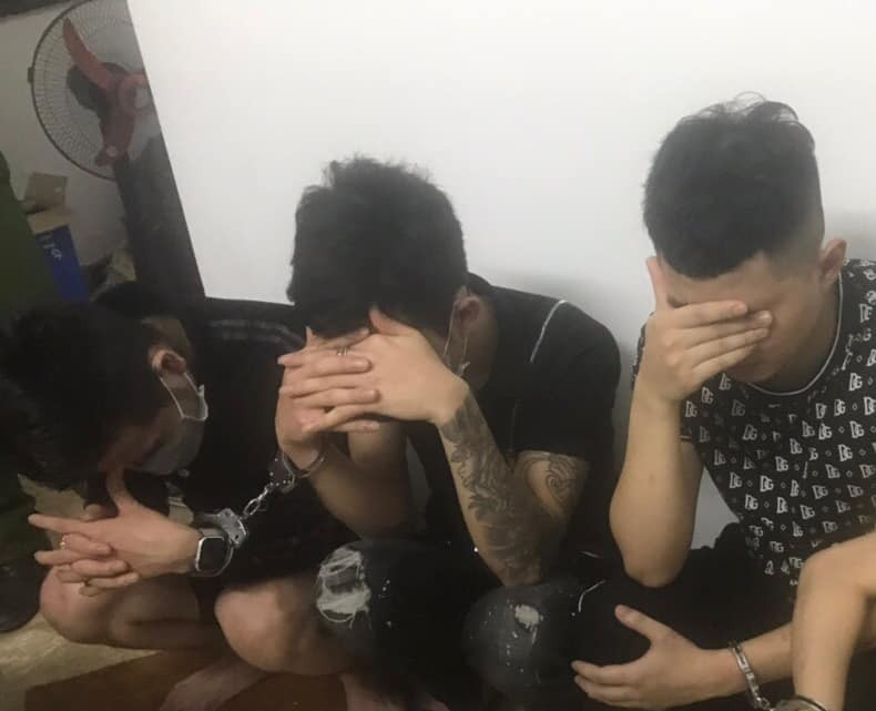 Nhóm đối tượng. Ảnh Công an TP Hà Nội