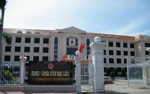 Trụ sở HĐND- UBND tỉnh Bạc Liêu. Ảnh minh họa.