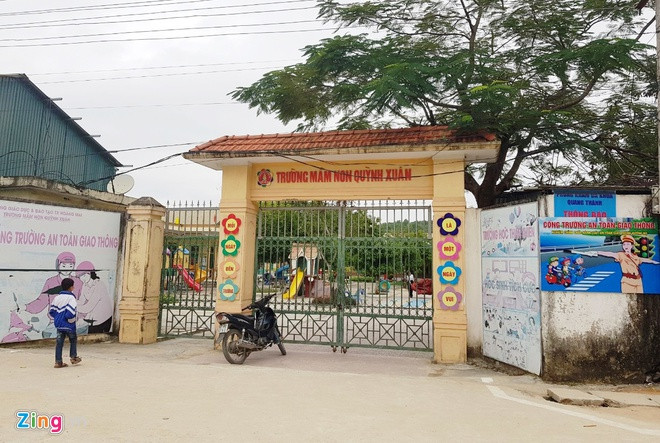 Trường mầm non Quỳnh Xuân. Ảnh: P. Hòa/Zing