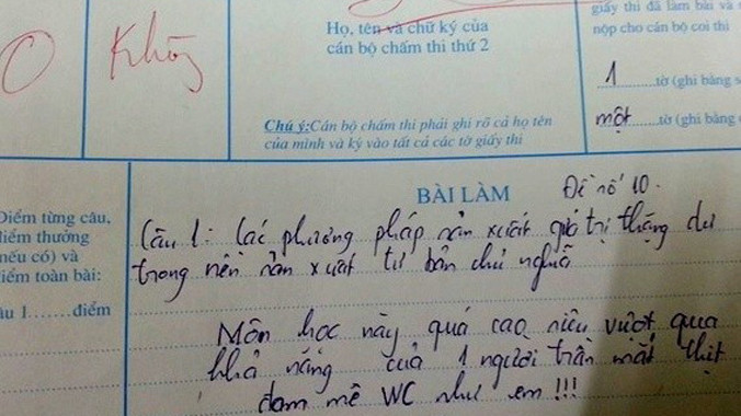 Bài thi bá đạo của sinh viên mùa World Cup. 