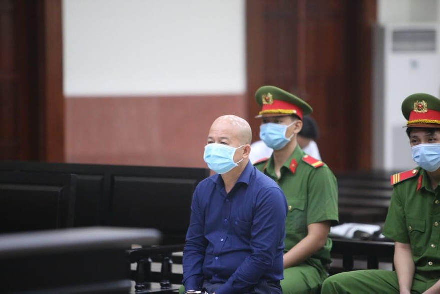 Ông Đinh Ngọc Hệ tại phiên tòa hôm nay. Ảnh: TH.C