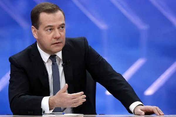 Thủ tướng Nga Dmitry Medvedev. (Nguồn: AFP)