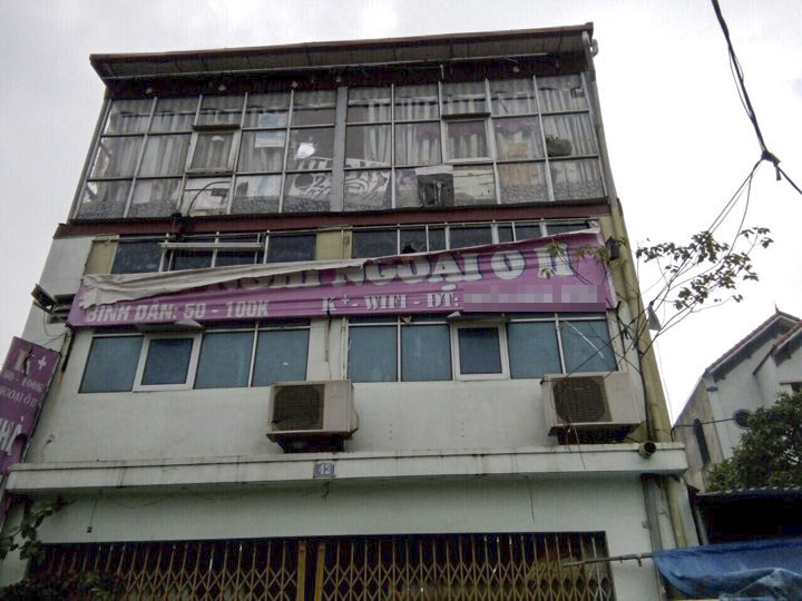 Nhà nghỉ nơi xảy ra sự việc.