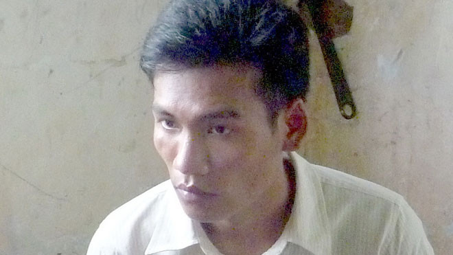  Ông Khương tại cơ quan công an. ẢNH: ĐỨC THỊNH