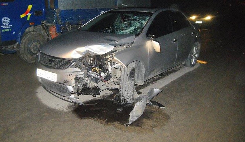 Hiện trường vụ tai nạn.