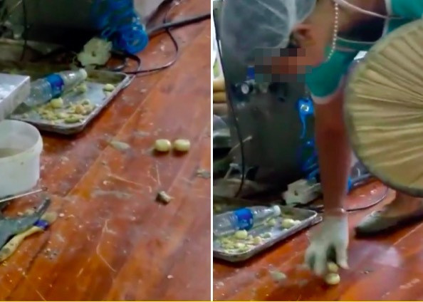 Cảnh kinh dị trong xưởng làm bánh trung thu ở Trung Quốc