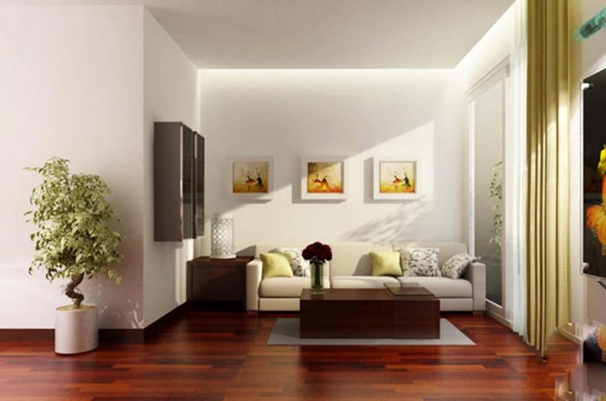 Chọn sàn có màu tối hơn vài tông so với tường để tạo độ sâu rộng cho không gian.