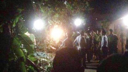 Hiện trường nơi phát hiện xác cụ bà