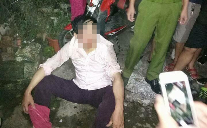 Hình ảnh về nam thanh niên được chia sẻ trên mạng xã hội. Ảnh chụp màn hình