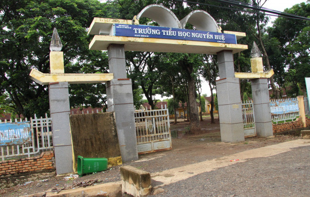 Trường tiểu học Nguyễn Huệ nơi ông Duẩn làm bảo vệ