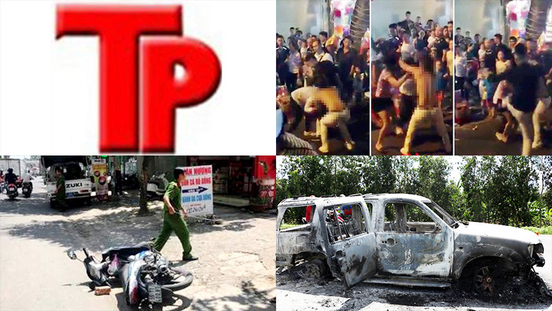 Bản tin Hình sự 18H: Bị chặn đường đốt xe, vợ chồng giám đốc nguy kịch