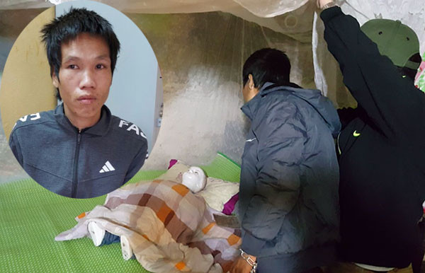 Đối tượng Lương Trọng Thăng tại buổi thực nghiệm điều tra