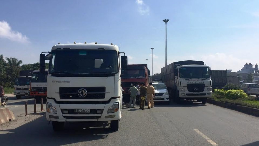 Hiện trường vụ tai nạn.