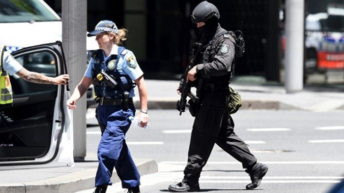 Cảnh sát có mặt gần nơi xảy ra vụ bắt cóc. Nguồn: AAP.