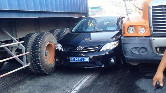 Hiện trường tai nạn.