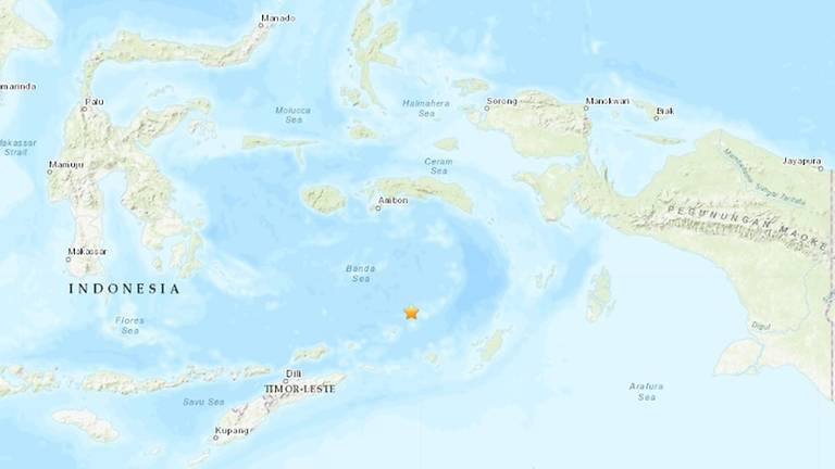 Tâm chấn trận động đất nằm ở độ sâu 220km