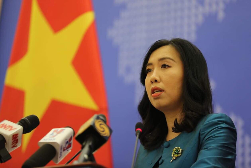 Người phát ngôn Bộ Ngoại giao Lê Thị Thu Hằng. (Ảnh: Như Ý)