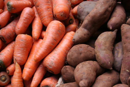 Khoai lang và cà rốt - Ảnh minh họa