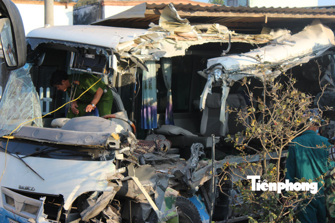 Hiện trường vụ tai nạn. Ảnh: Mạnh Thắng.