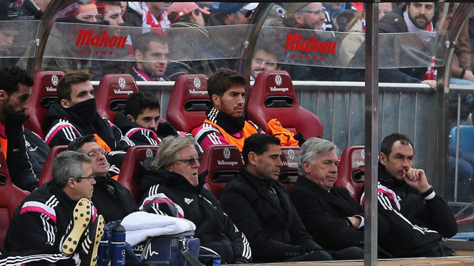 Ancelotti rất thất vọng khi Real Madrid thảm bại trước Atletico Madrid.