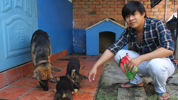 Võ Minh Tuấn có sở thích nuôi cho từ nhỏ.