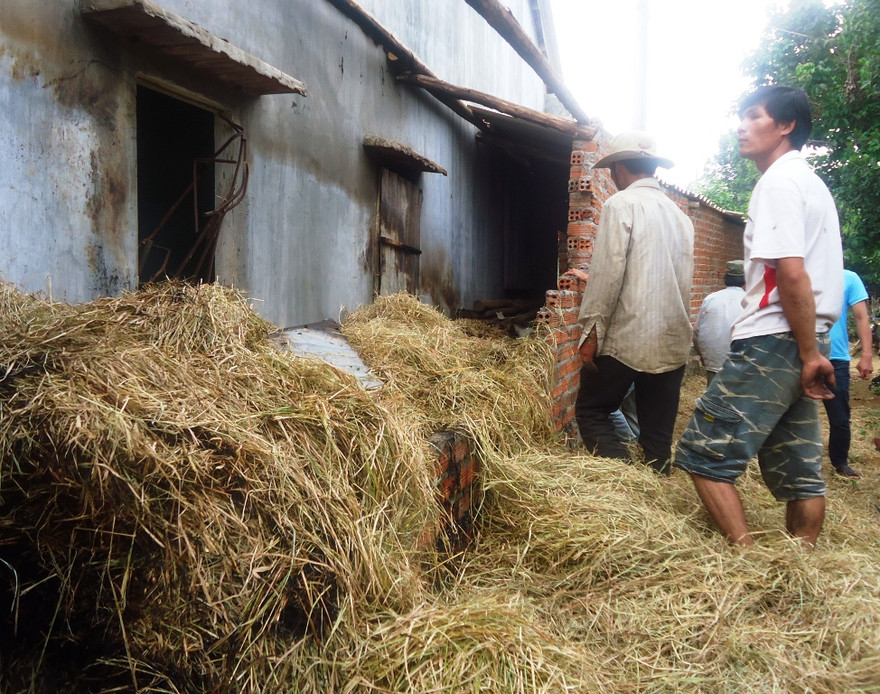 Hiện trường vụ cháy làm 2 cháu bé chết thương tâm.