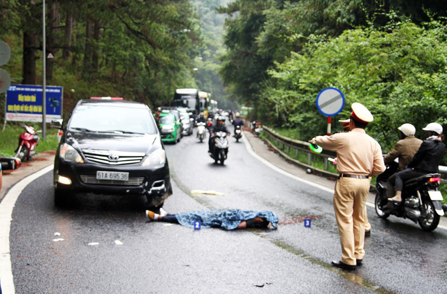 hiện trường vụ tai nạn