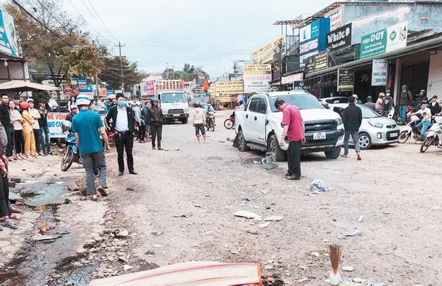 Hiện trường vụ tai nạn