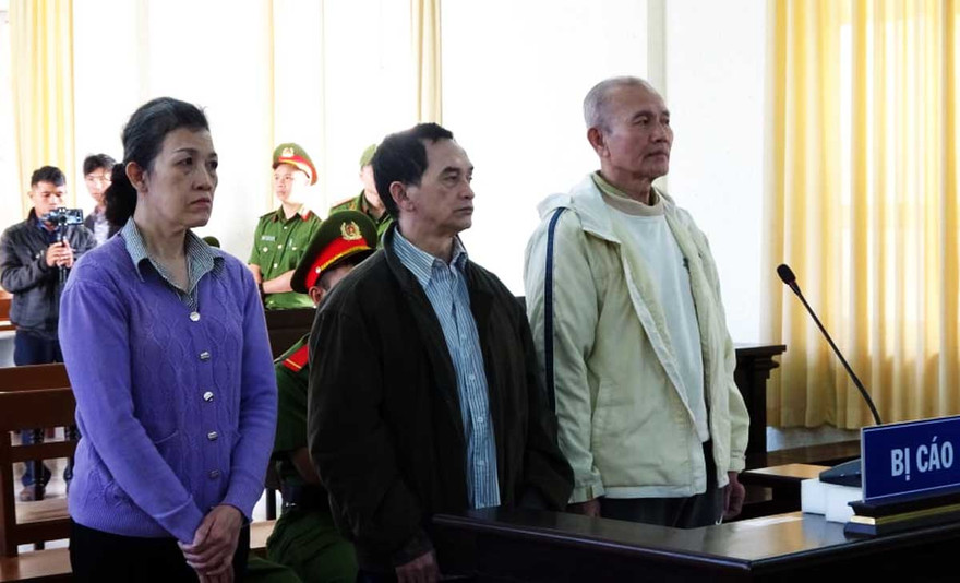 3 bị cáo tại phiên tòa