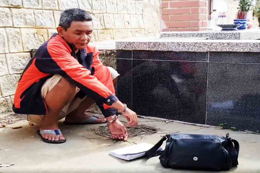 Đối tượng Dũng tại nghĩa địa