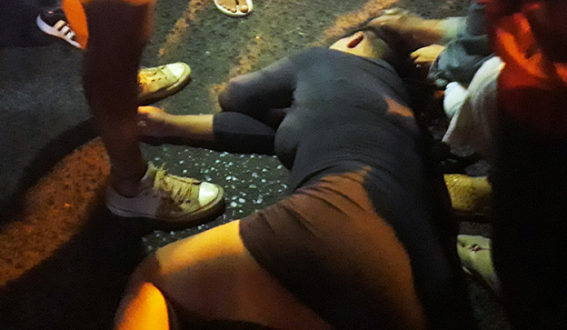 Chị Thuy ngất xỉu tại Chợ đêm Đà Lạt