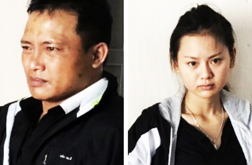 Trần Quang Hiển và bạn gái Trịnh Thị Ngọc