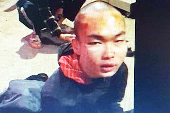 Đối tượng Nguyễn Công Phúc - ảnh cắt từ clip