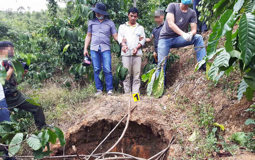 Giếng hoang, nơi Vũ chôn xác nạn nhân