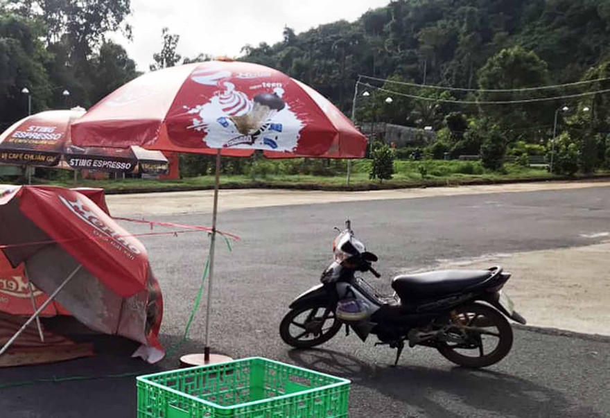 Chiếc xe máy, nghi là của nạn nhân