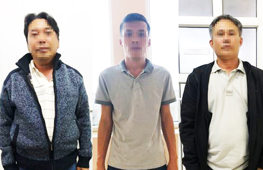 Các con bạc bị bắt quả tang