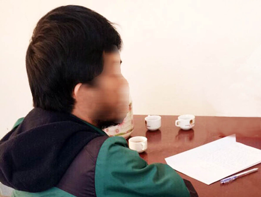 Ông N.H.M tại cơ quan công an