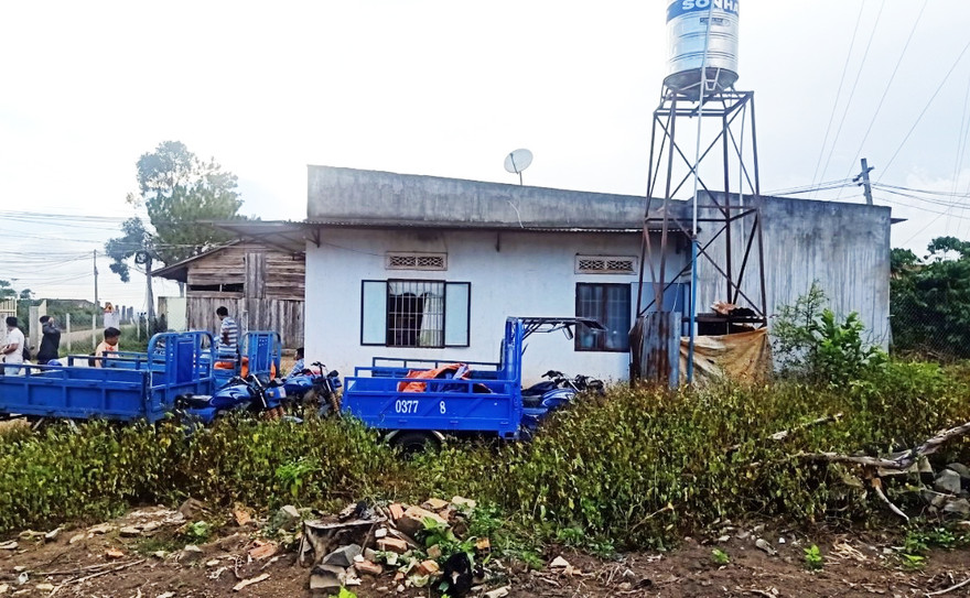 Nơi tập kết 4 xe ba gác vừa trộm cắp