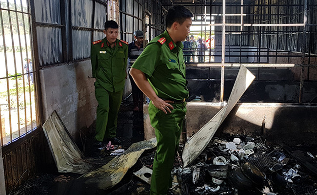 Khám nghiệm hiện trường vụ cháy